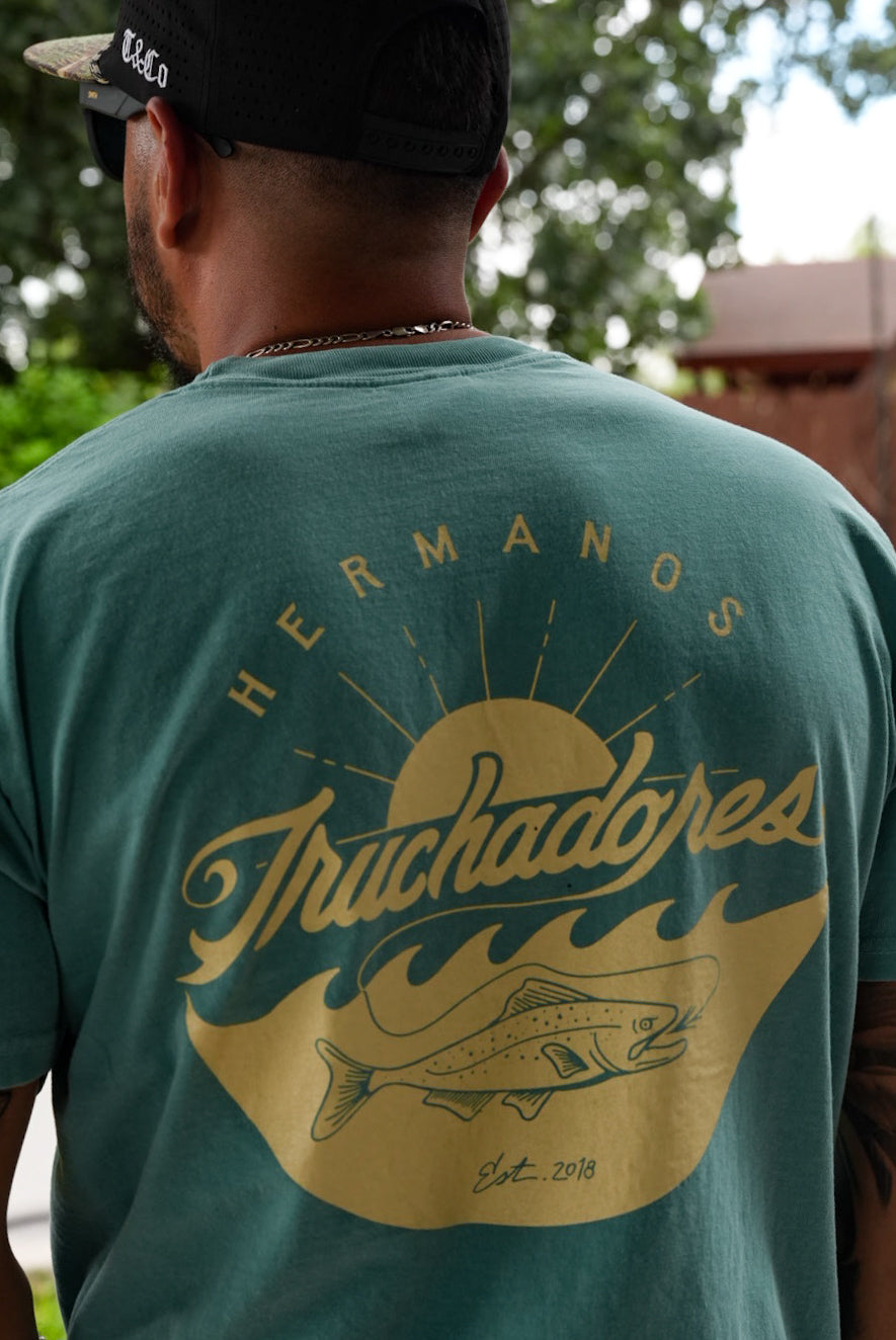 Hermanos Truchadores Tee - Jade