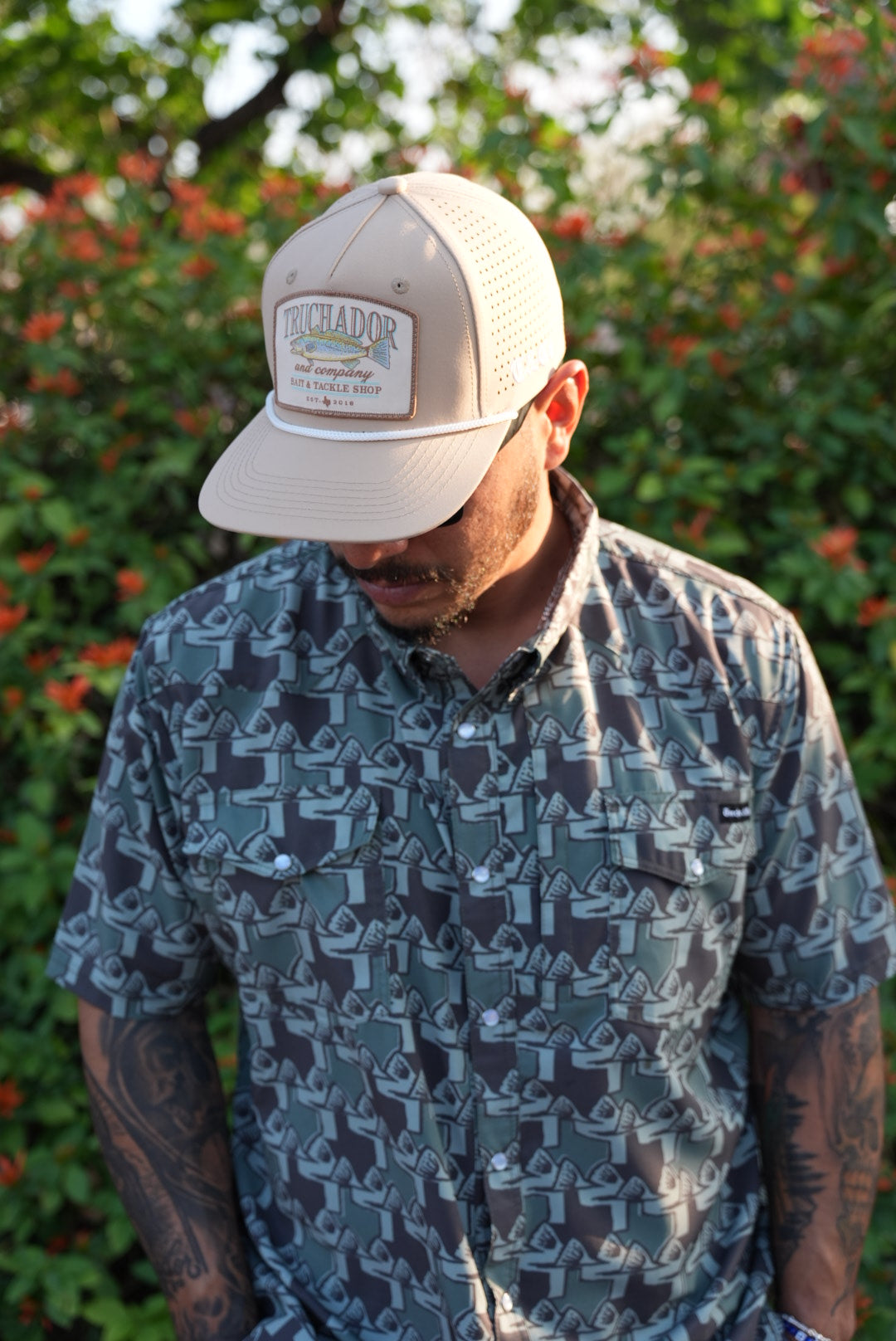 Texas Trout Pearl Snap Button up