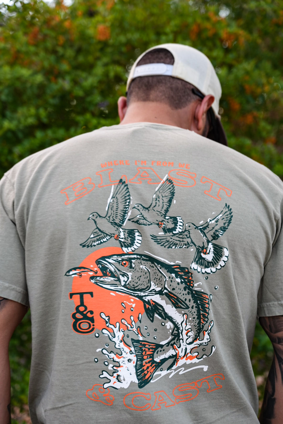 Blast & Cast Tee - Khaki