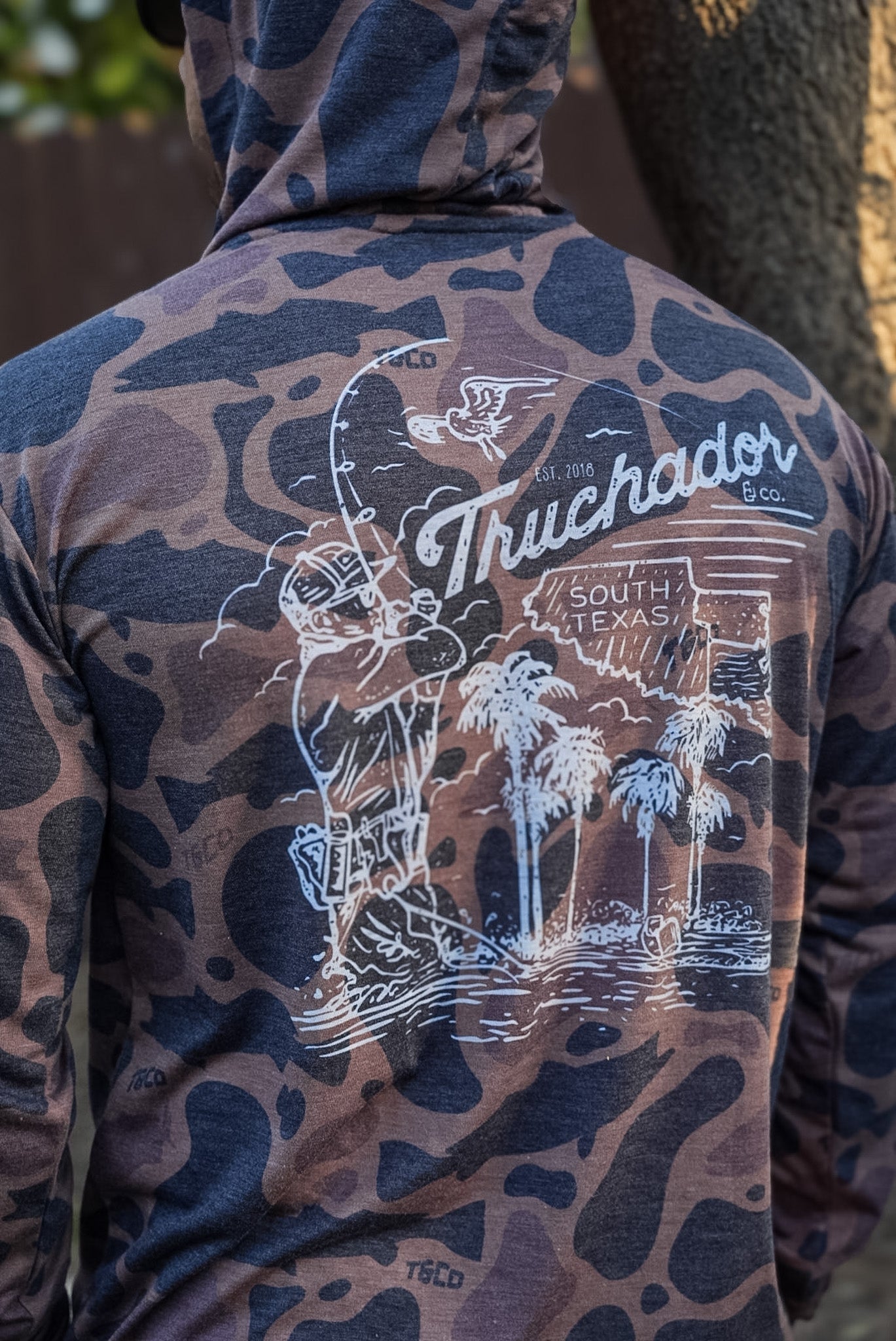 South Texas Truchador TruchaFlauge Cottonblend Tee - Muddy