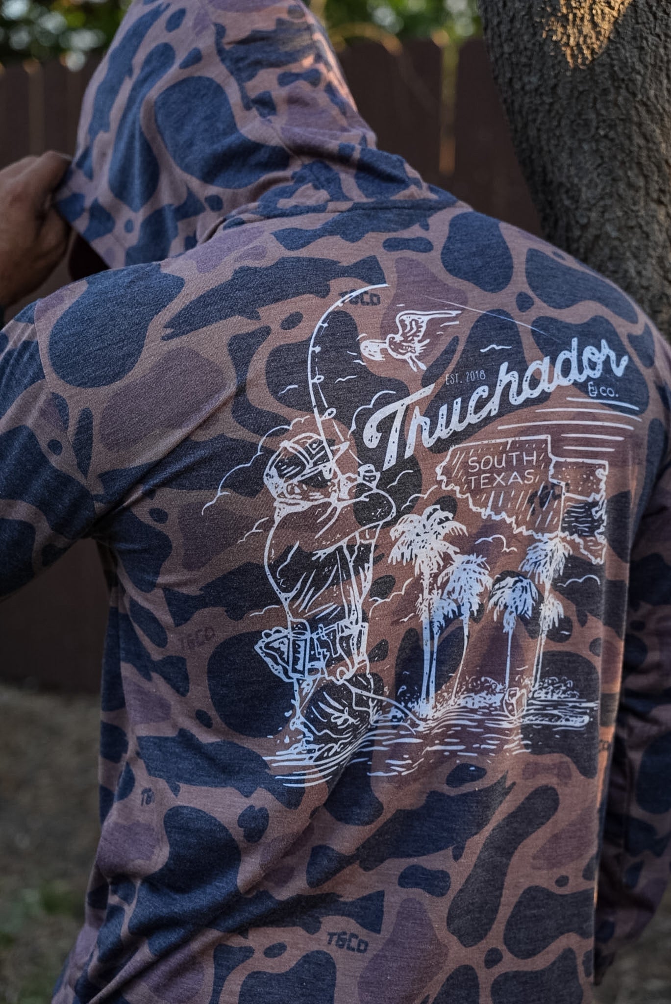South Texas Truchador TruchaFlauge Cottonblend Tee - Muddy