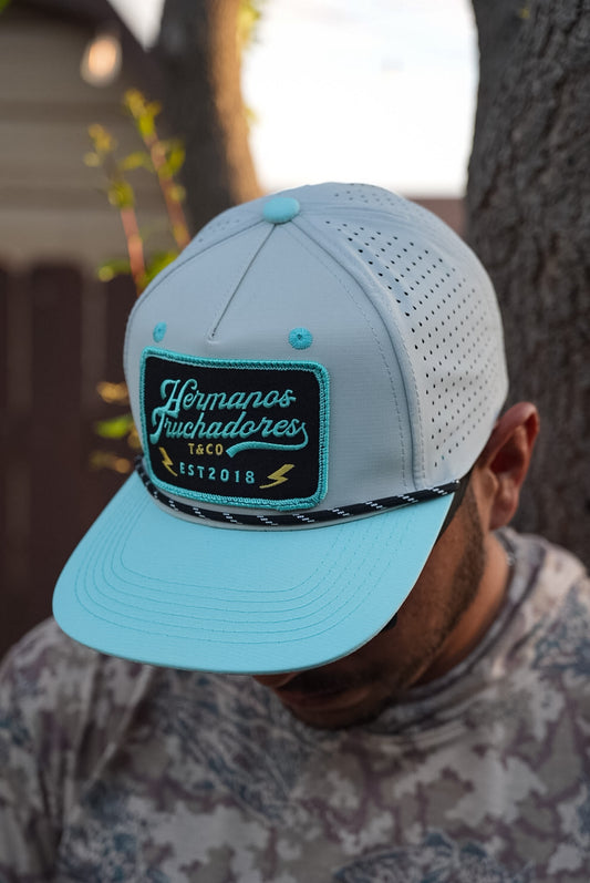 Hermanos Truchadores Hat- Grey | Seafoam Blue