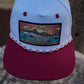 Shallow Stalker Hat- White | Maroon