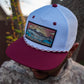 Shallow Stalker Hat- White | Maroon