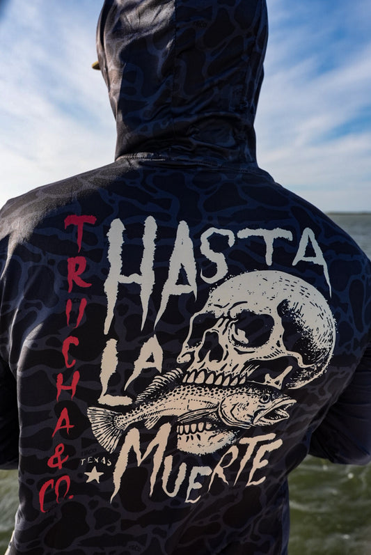 Hasta la Muerte Vented Performance Tee - Charcoal