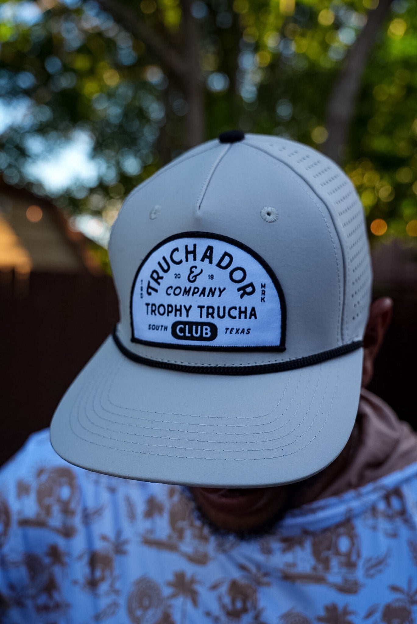 Trophy Trucha Rope Hat - Egret