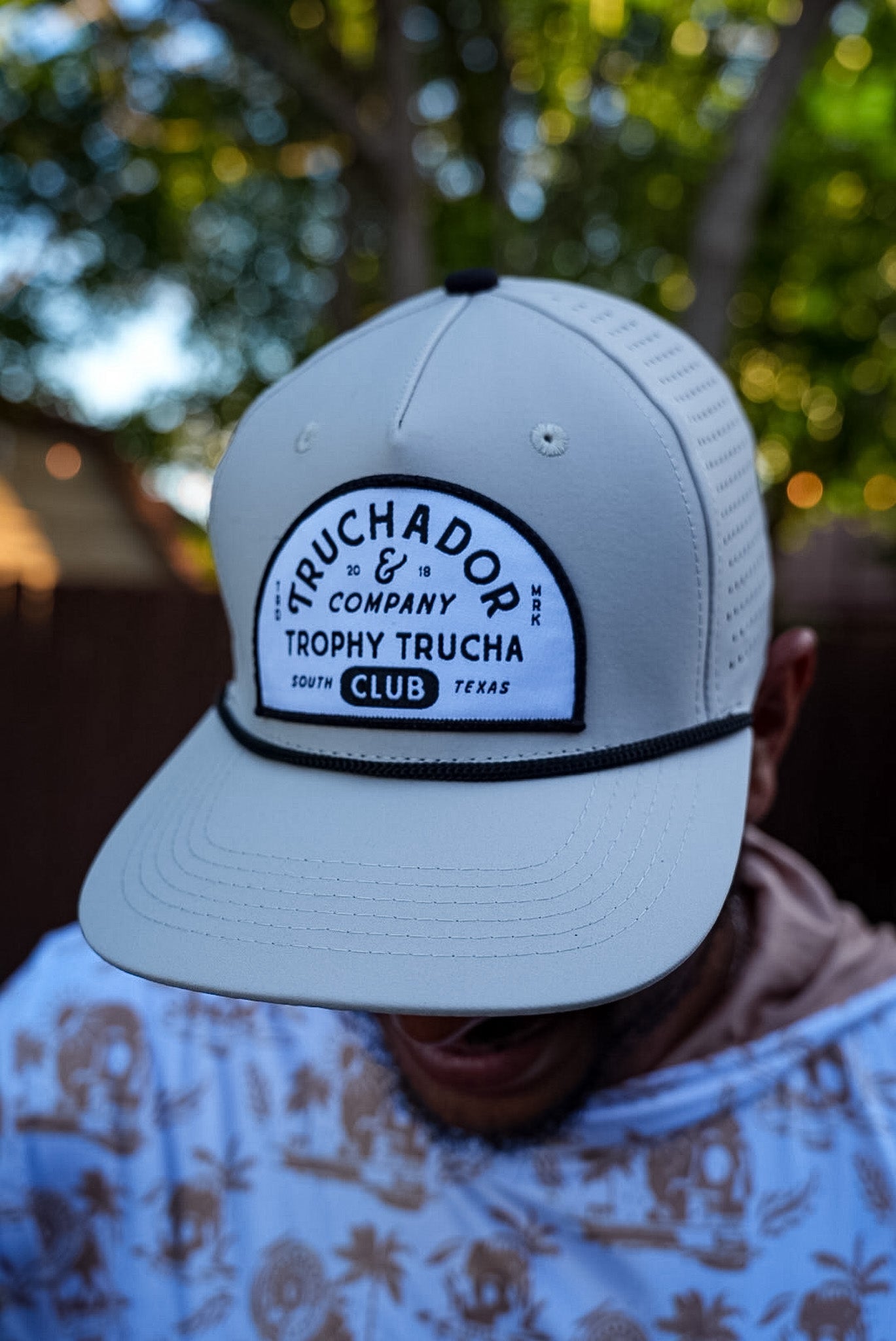 Trophy Trucha Rope Hat - Egret