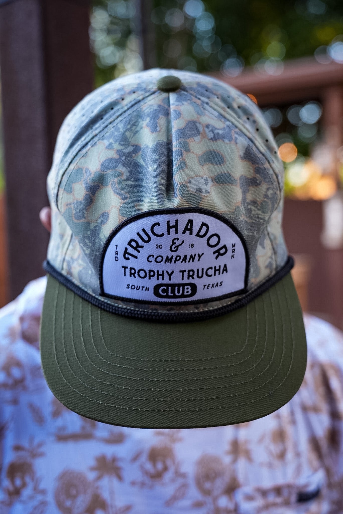 Trophy Trucha Rope Hat -Multi| Olive