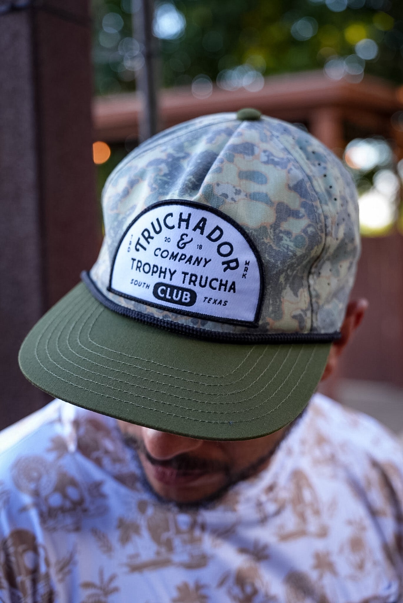 Trophy Trucha Rope Hat -Multi| Olive