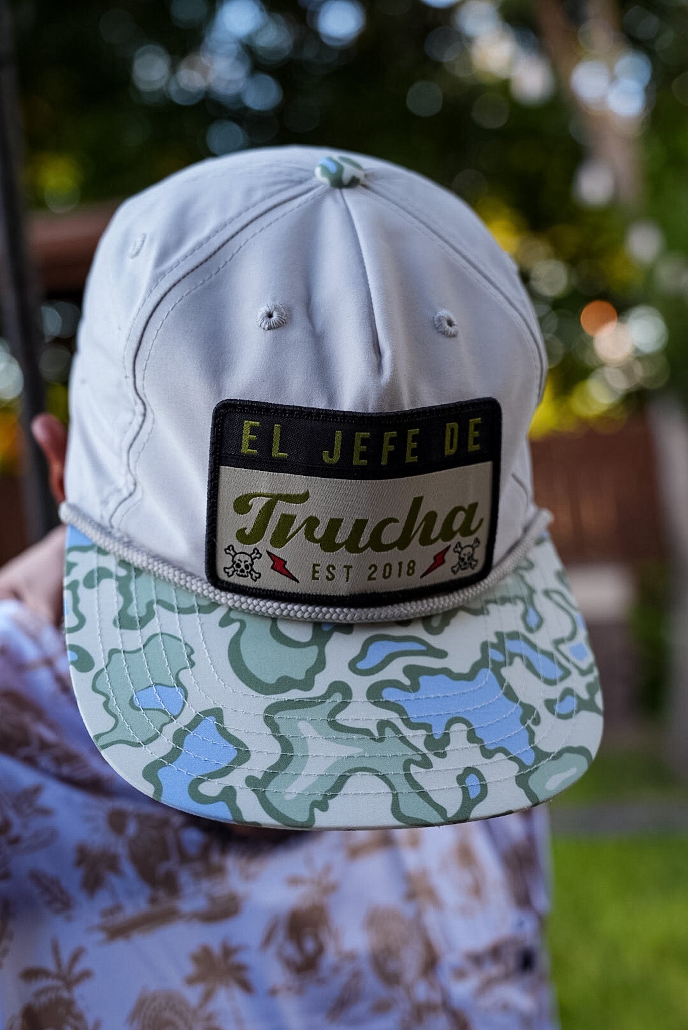 El Jefe Rope Hat - Lt Khaki| Multi