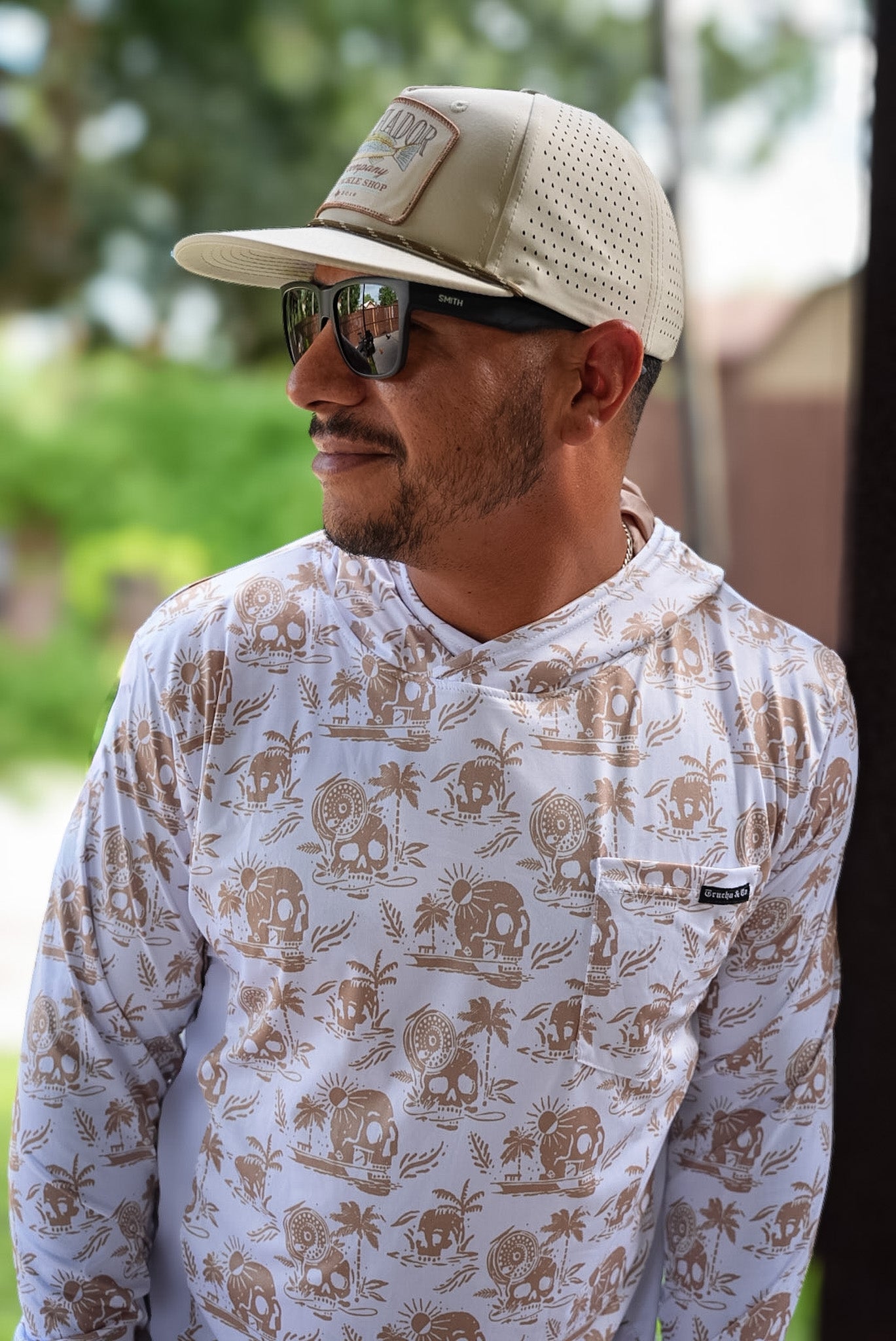 Skulls and Skiffs Performance Tee - Cream
