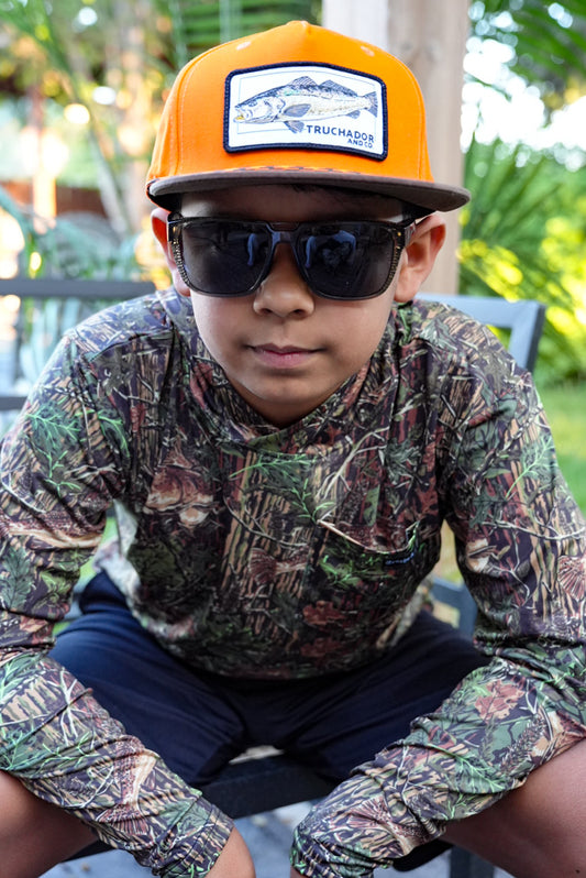 Youth Vented Performance Youth Shirt 50 UPF+ - Wildland Camo