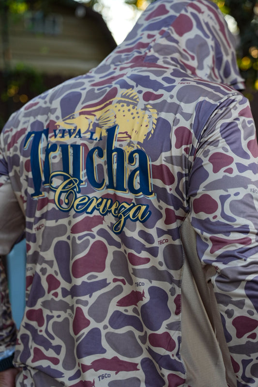 Viva La Trucha Cerveza Truchaflauge Performance Tee- Murky