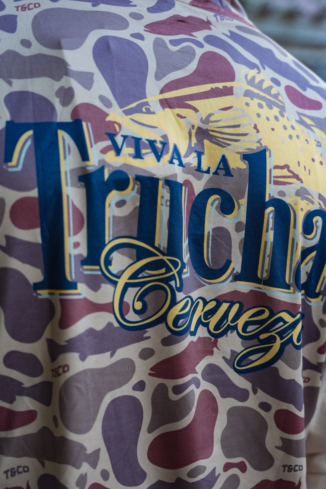 Viva La Trucha Cerveza Truchaflauge Performance Tee- Murky