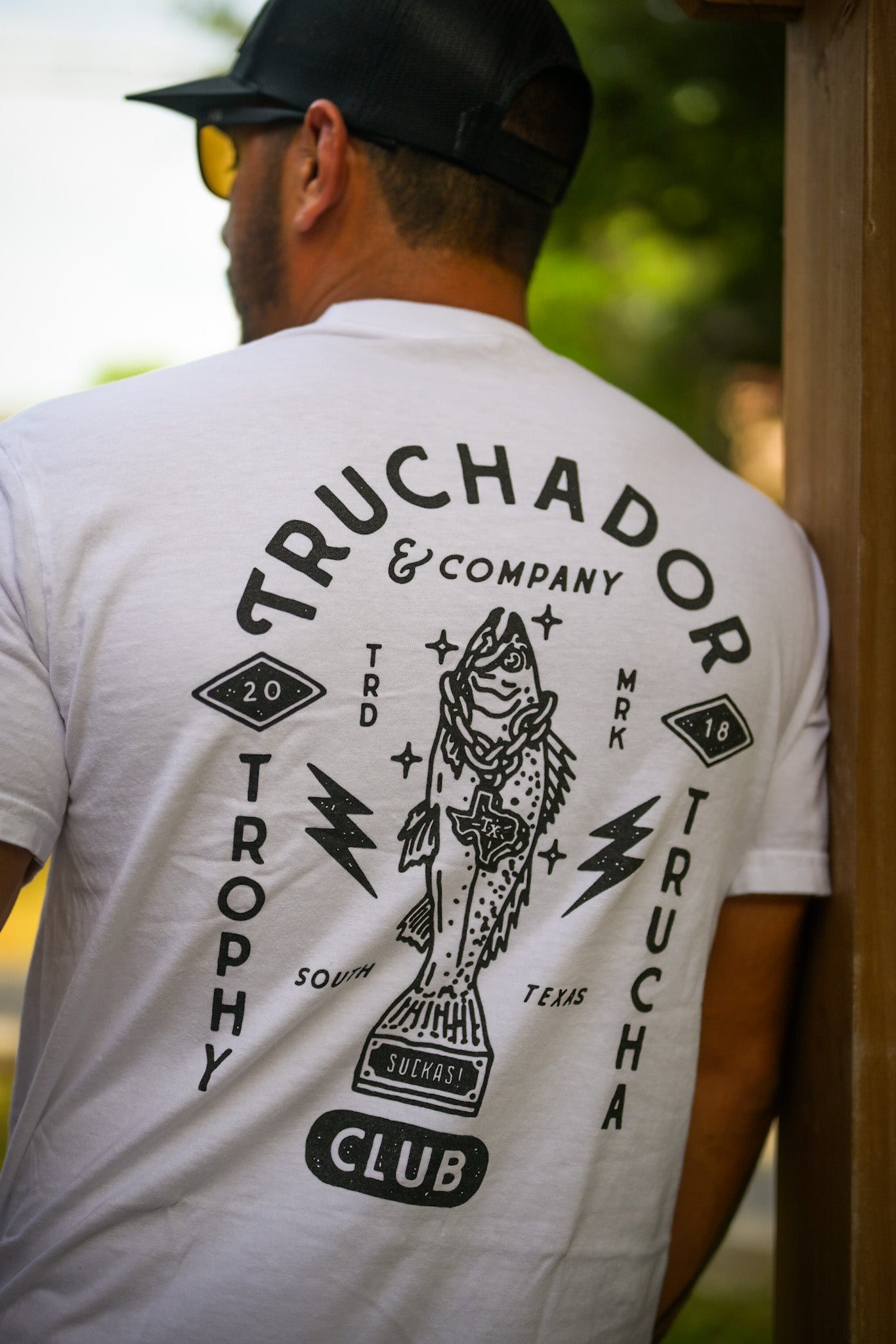 Trophy Trout Club Tee - White