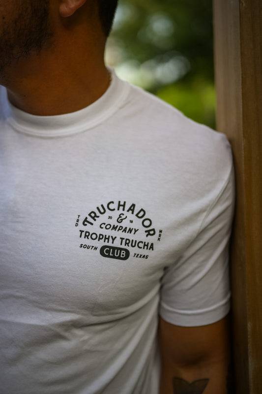 Trophy Trout Club Tee - White