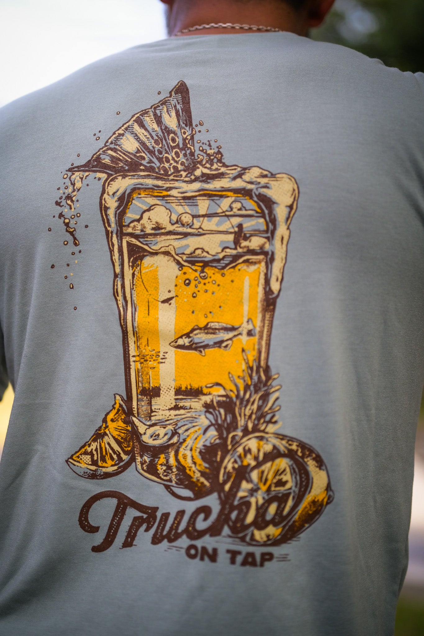 Trucha on Tap Tee - Sage