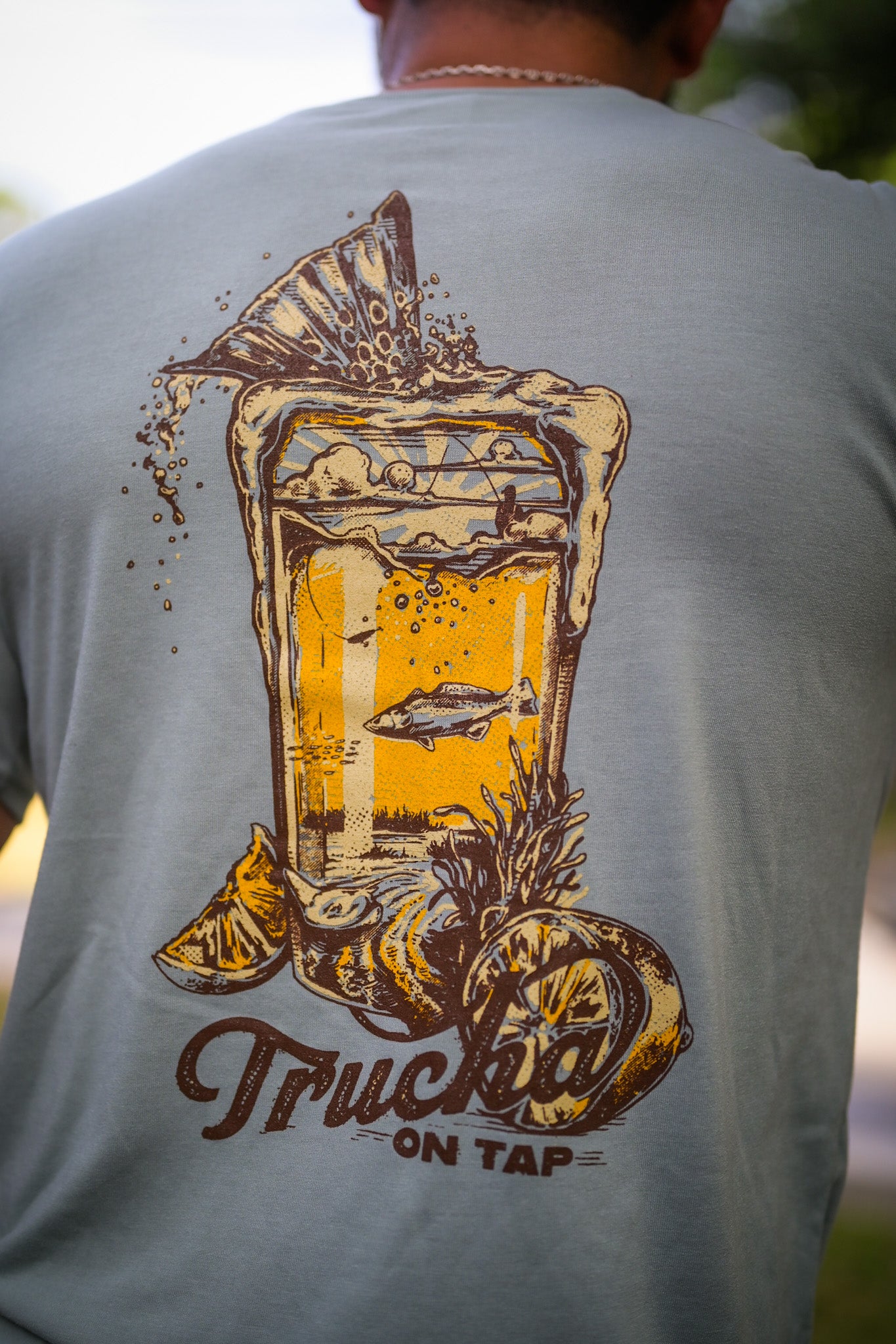 Trucha on Tap Tee - Sage