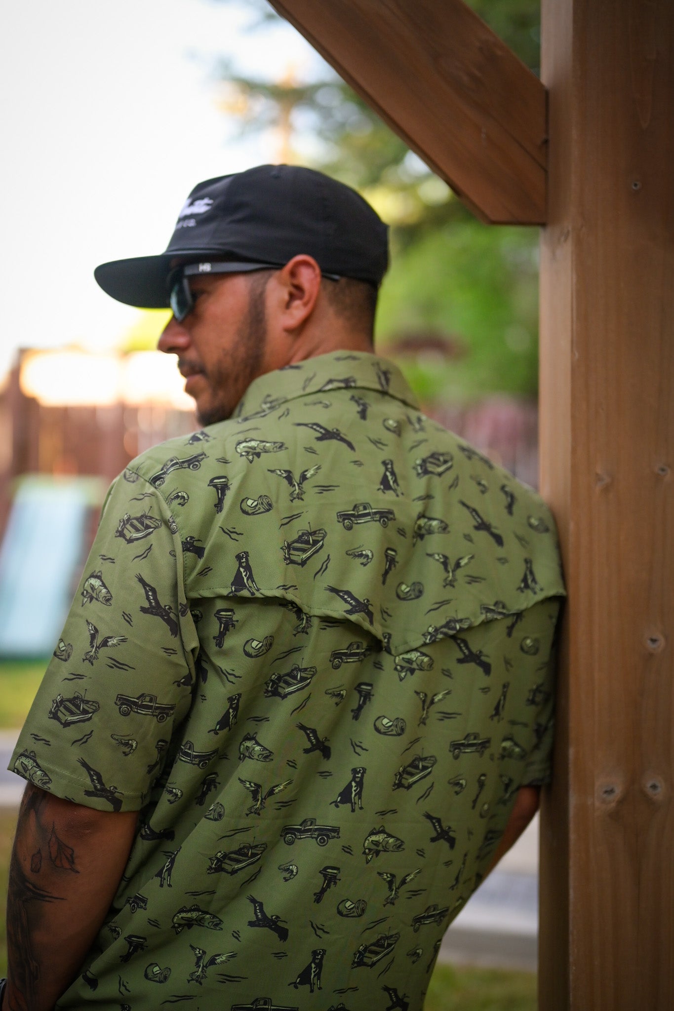 Backroads Comfort Vented Shirt- VERDE