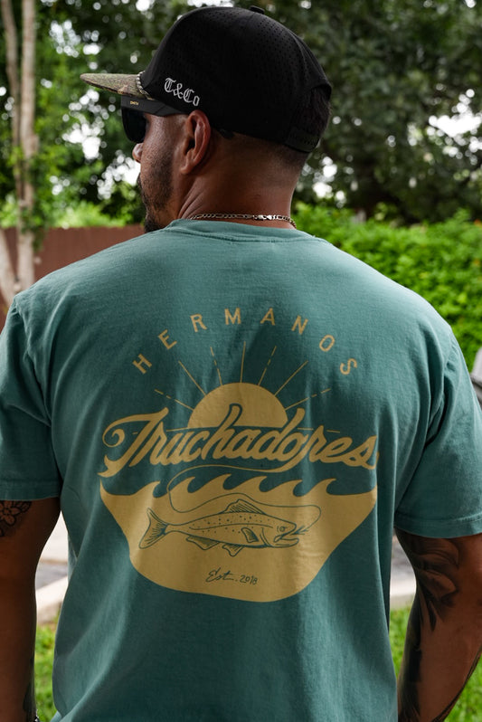 Hermanos Truchadores Tee - Jade