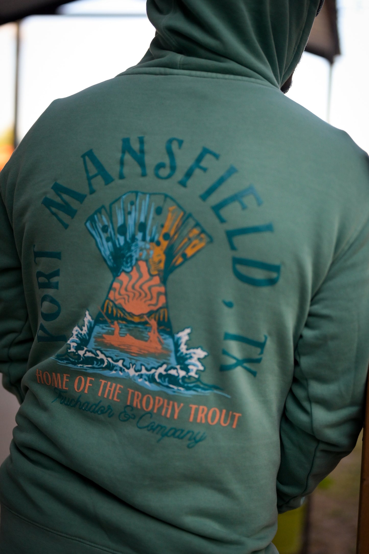 Home of the Trophy Trout Hooded Sweatshirt