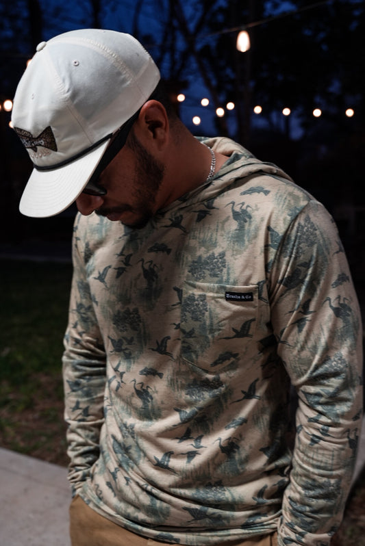 Coastal Ibis Camo Tee Long Sleeve