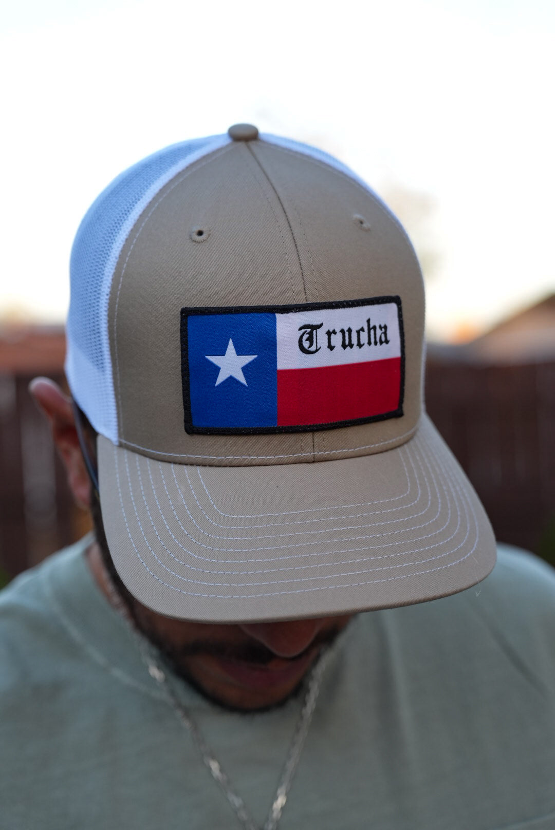 TruchyGang Patch Hat- Khaki|White