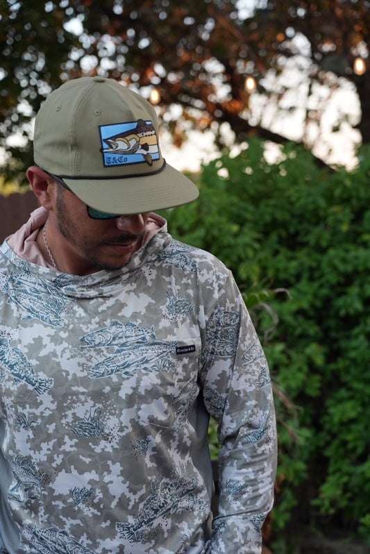 Winter Grid Camo Vented Performance Tee