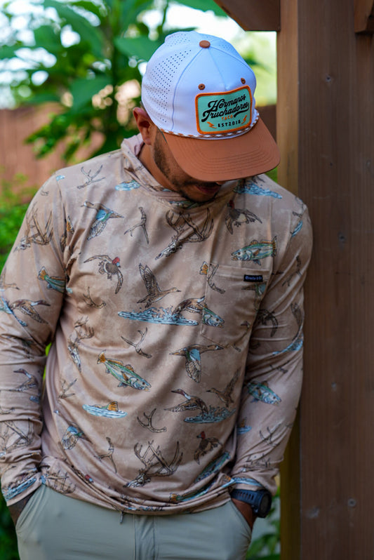 Laguna Atascosa Vented Performance Tee - Brush