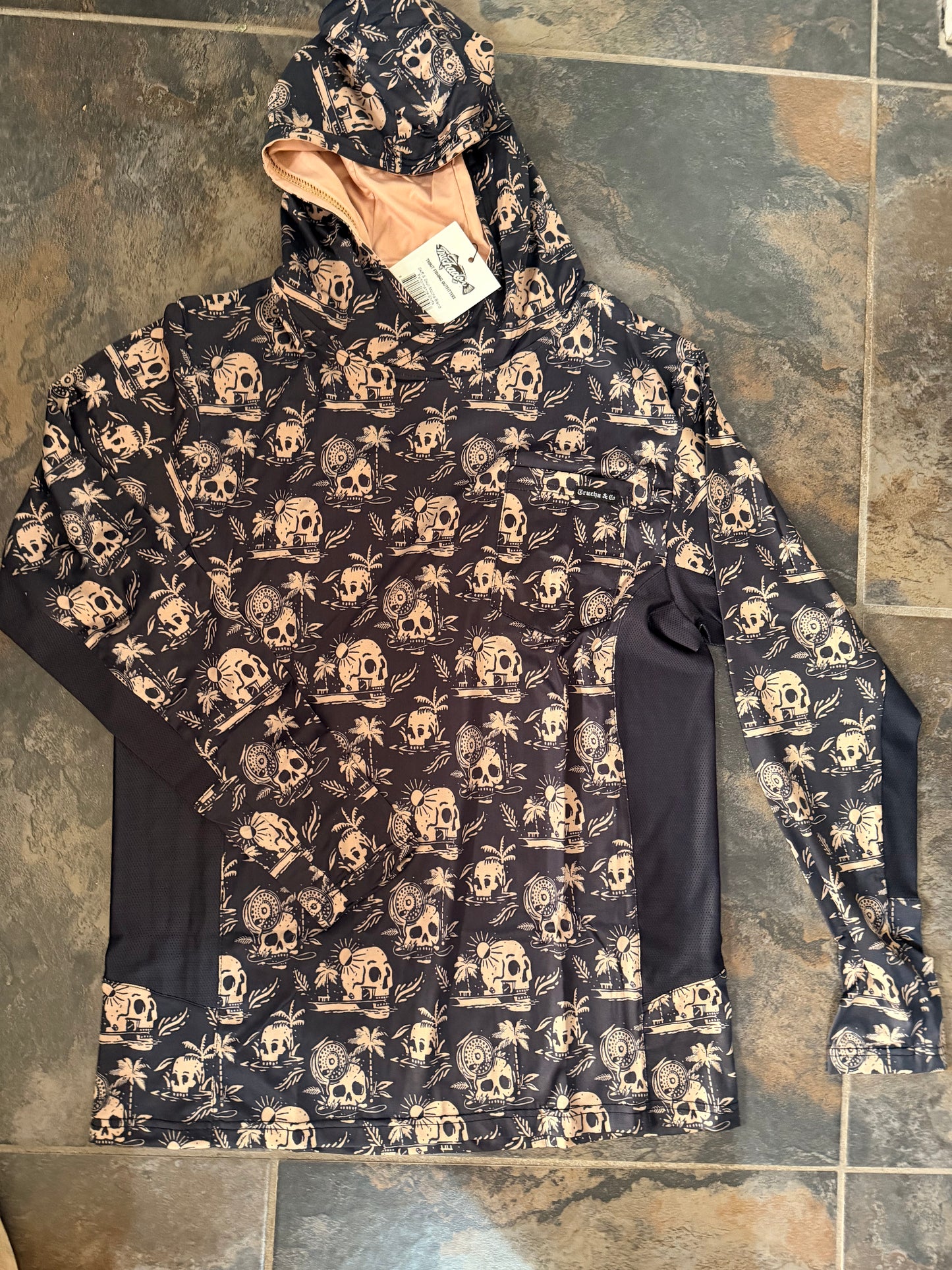 Skulls and Skiffs Performance Tee - Mocha