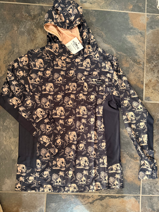 Skulls and Skiffs Performance Tee - Mocha